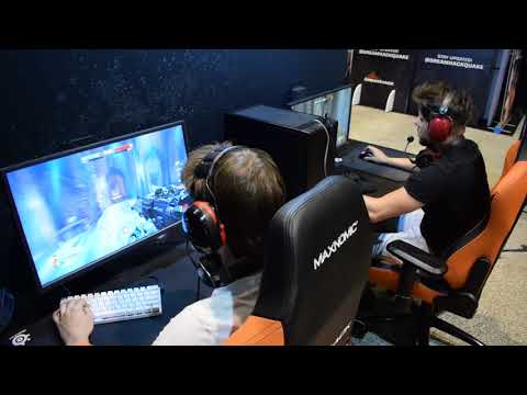 DreamHack Tours 2018 - Quake Champions - Virtue.pro Cypher and Av3k playing