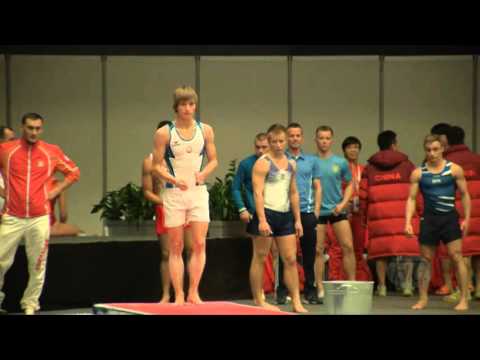 MALKIN Mikhail (AZE) - 2015 Trampoline Worlds - Qualification TU Routine 2