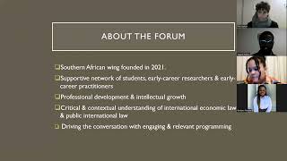 Afronomicslaw (Southern Africa) Academic Forum Information Session 31 May 2022