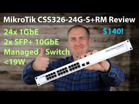 Maršrutizatorius MikroTik CRS326-24G-2S+IN video