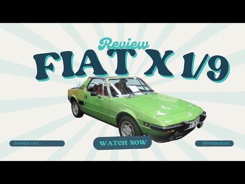 Fiat x1/9, veteran car,  Exploring from the Outside - 4K