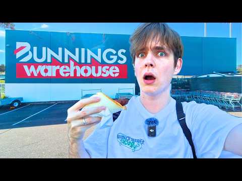 AMERICAN tries a BUNNINGS SNAG!!!
