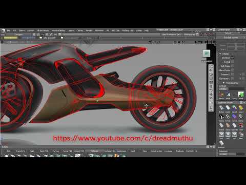 CONCEPT BIKE IN AUTODESK ALIAS AUTOSTUDIO