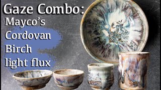 Excellent Ceramic Glaze Combo: Mayco's Birch, Cordovan, Light Flux