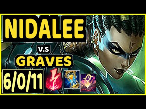 CUZZ (NIDALEE) vs GRAVES - 6/0/11 KDA JUNGLE CHALLENGER GAMEPLAY - KR