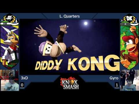 3XD (Fox) vs Gyro (Diddy Kong) - Losers Quarters - Knox Smash Weekly 12/26/16