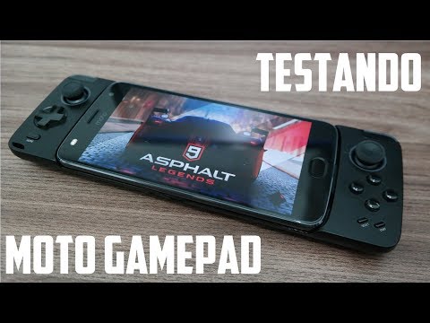 Testando Moto Gamepad com Asphalt 9 - Moto Z2 Play, Moto Z3 Play