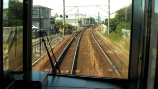 preview picture of video 'ＪＲ東海 東海道本線・前面展望（片浜駅～原駅） Train front view'