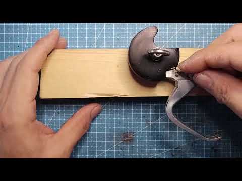 easy-Diy  Crossbow Trigger Mechanism/trigger safety/Single axle rolling nut trigger system/PVC