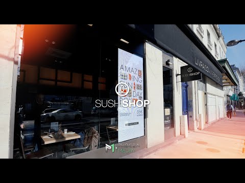 Phocea Media x Sushi Shop - Écran LED transparent