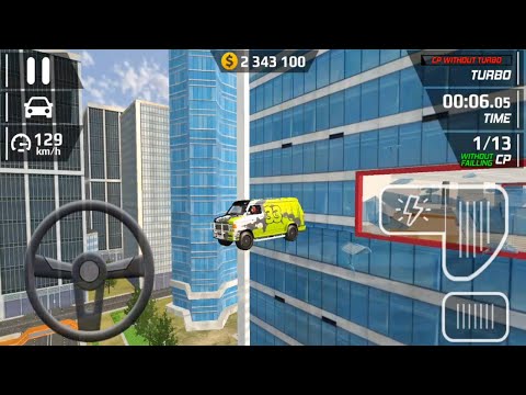 Smash Car Hit - Green Van 4x4 Driving Impossible City Stunts - Android Gameplay 3D