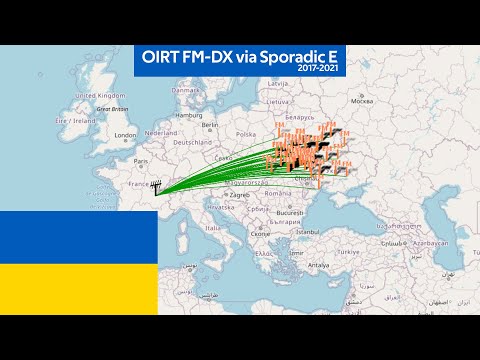 [OIRT FM-DX] Compilation: Ukraine via Sporadic E in France • 2017-2021
