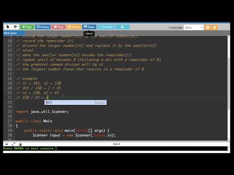 Java Loops Lesson 07 Euclids Algorithm
