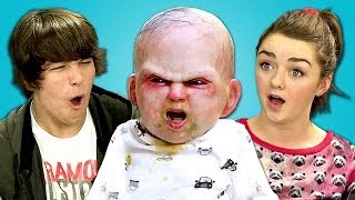 TEENS REACT TO DEVIL BABY ATTACK (ft. Maisie Williams)