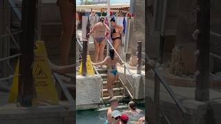 ☀️Magic Of The Cleopatra Pool Fun Pamukkale Turkey -Hot Day? #cleopatra #pamukkale #pool