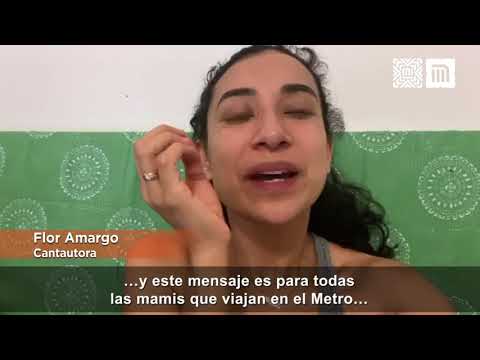 Flor Amargo manda mensaje a las mamás que viajan en el Metro