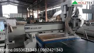 MÁY CNC NESTING 3 đầu gia công ván công nghiệp làm tủ bếp tử áo chuyên nghiệp