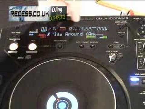 Saving Cue Points CDJ1000 - DJing For Dummies