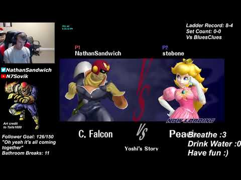 TMT #22 Ladder: NathanSandwich (C. Falcon) vs BluesClues (Peach)