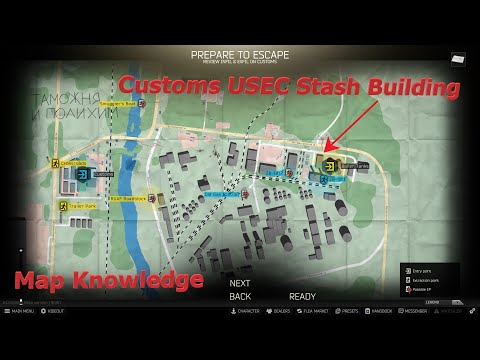 Customs USEC Stash Building Map Knowledge - Escape from Tarkov
