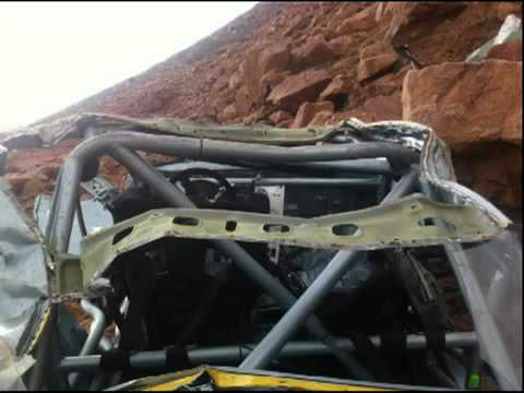 WRECKAGE PICS  NEW 2012 Jeremy Foley Crash   Pikes Peak 2012360p H 264 AAC