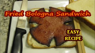 Fried Bologna Sandwich soul food