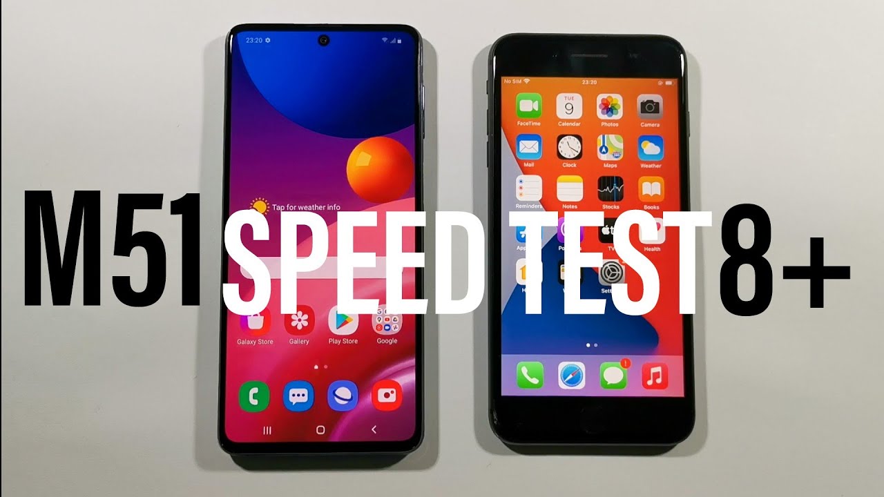 Samsung M51 vs IPhone 8 Plus Comparison Speed Test