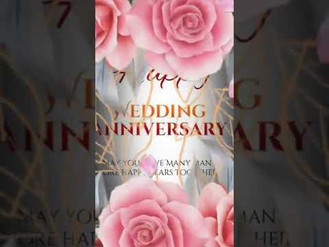 December  25 Anniversary Status💐Wedding Anniversary Wishes,greetings Video| Happy Anniversary Status
