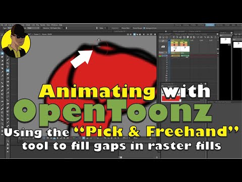 OpenToonz Tutorial - using the "Pick & Freehand" tool