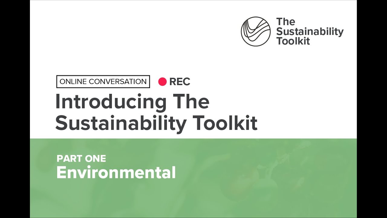 Introduction to The Sustainability Toolkit