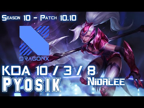 DRX Pyosik NIDALEE vs LEE SIN Jungle - Patch 10.10 KR Ranked