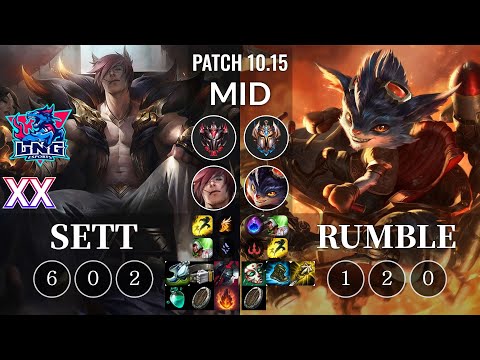 LNG Xx Sett vs Rumble Mid - KR Patch 10.15