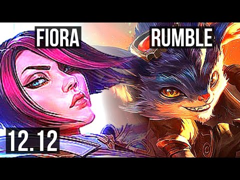 FIORA vs RUMBLE (TOP) | 2.3M mastery, 7/1/2, 600+ games | NA Master | 12.12