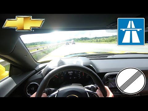 Chevrolet Camaro V8 6.2L ON WET GERMAN AUTOBAHN [NO LIMIT]