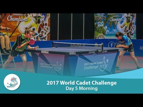 ITTF World Cadet Challenge: Day 5 Morning