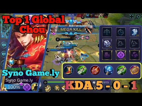 Syno Game.ly [Top 1 Global Chou] Chou Gameplay + Item Build