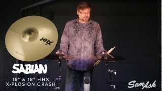 Video thumbnail for Sabian HHX 16" & 18"  X-Plosion Crash Cymbal | Quicklook by Sam Ash Music