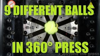 The Most Satisfying Hydraulic Press Video - Crimping Different Balls