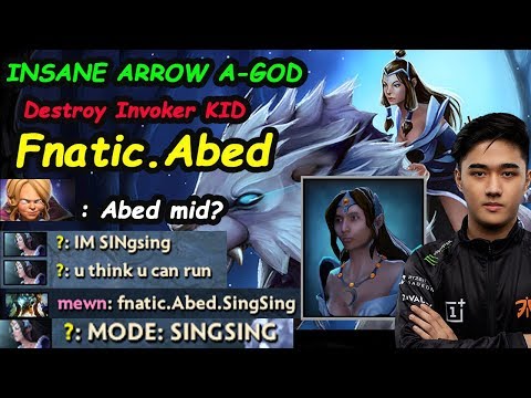 Fnatic Abed - [Mirana] MIDLANE MODE : Singsing Destroy Invoker kid Dota 2 7.22 Pro Gameplay