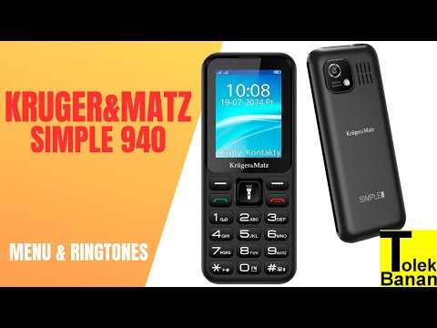 Kruger&Matz Simple 940 - Unboxing / Menu & Ringtones / Dzwonki  -  Classic Phone