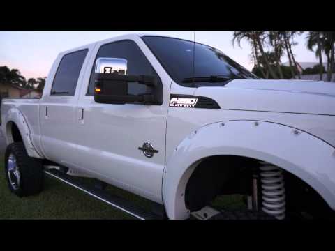 RECON Part # 264285WHBK 11-14 Ford F-250 SUPERDUTY Illuminated Emblems WHITE LED