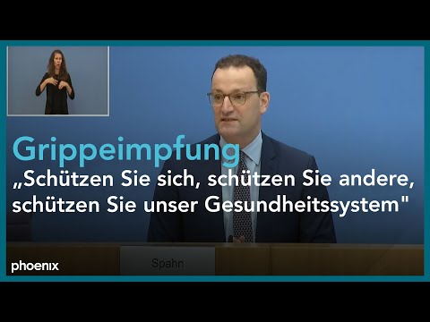 Grippe-Impfung in Corona-Zeiten: Gesundheitsminister Spahn und RKI-Präsident Wieler informieren