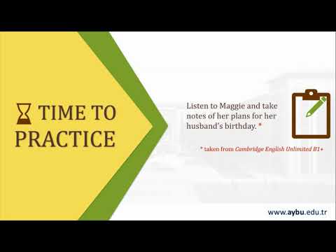 ILC   How to improve listening (Note Taking)