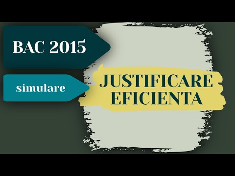 Rezolvare Subiect BAC 2015 - Simulare - Informatica - Justificare Eficienta - Pregatire Bacalaureat