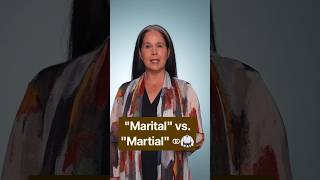"Marital" vs. "Martial" ⚭🥋