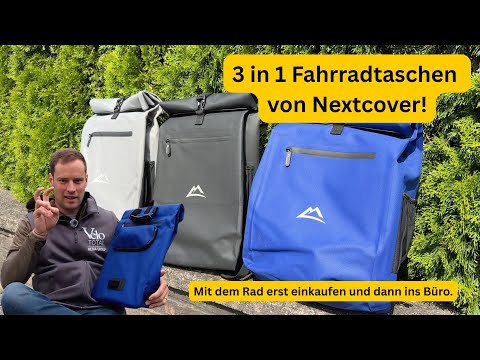 NextBag 3in1 Fahrradtaschen - eine Tasche für alles, reicht das?