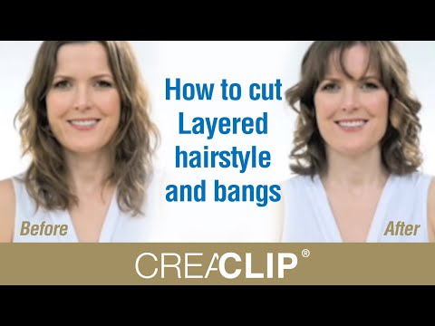 How to cut  Layered hairstyle and bangs