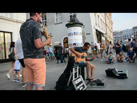 Imad Fares – Sax and Guitar Jam session, Amazing atmosphere performance, Spanish Guitar