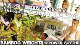preview picture of video 'LIVING ON A BANANA FARM IN THAILAND, House Tour & Bamboo Exercise Weights (ADITL BTL EP6)'