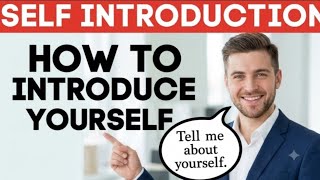 (Self introduction) english video #selfintroduction 